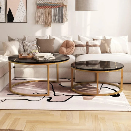 FurnitureZ l  Modern Nesting Coffee Tables Set for Living Room