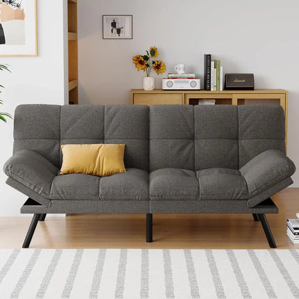 FurnitureZ l  Futon Sofa Bed Convertible Couch for Living Room