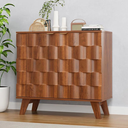 FurnitureZ l  Modern Fluted Sideboard for Living Room, Dining Room