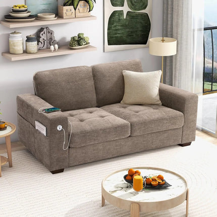 FurnitureZ l  89" Modern Comfy Sofa for Living Room