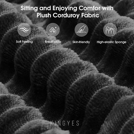 FurnitureZ l  107'' Cloud Couch Sofa with Deep Seat for Living Room