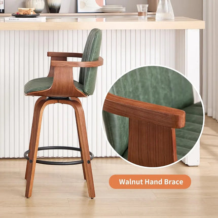 FurnitureZ l  Counter Height Bar Stools Set of 2 for Dining Room