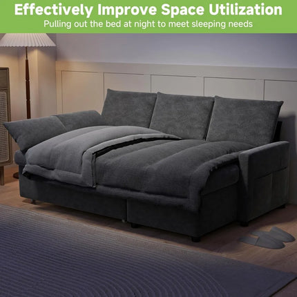 FurnitureZ l  80'' Sofa Bed for Living Room