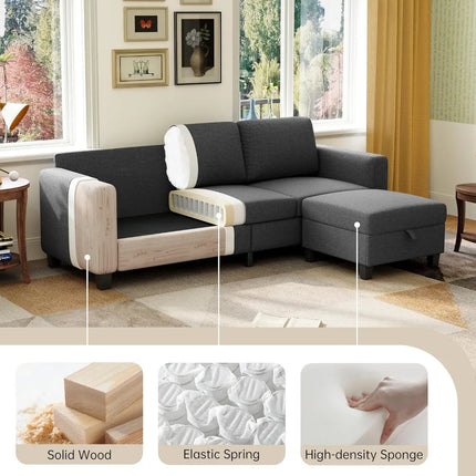 FurnitureZ l  Sectional Sofa Couches for Living Room