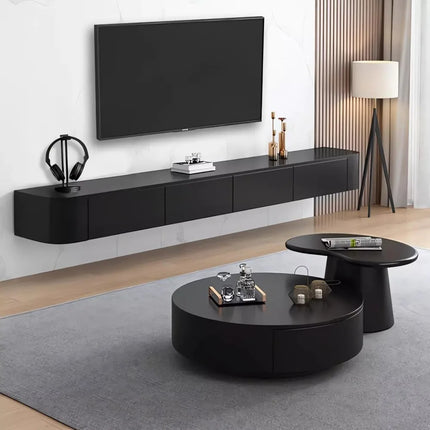 FurnitureZ l  Wall-Mounted TV Stand for Living Room, Bedroom