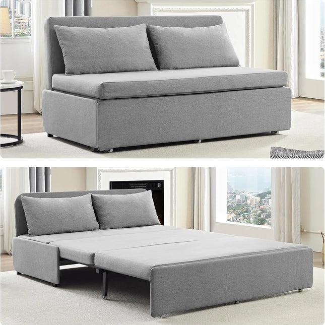 FurnitureZ l  Queen Size Modern Convertible Sleeper Sofas Beds for Bedroom