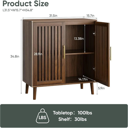 FurnitureZ l  Farmhouse Style Buffet Cabinet for Living Room, Dining Room