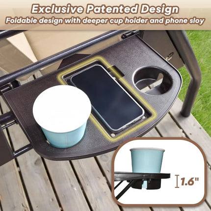 FurnitureZ l  3 Seat Outdoor Porch Patio Swing