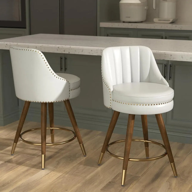 FurnitureZ l  Counter Height Bar Stools Set of 2 for Dining Room