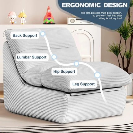 FurnitureZ l  Bean Bag Chairs for Bedroom, Living Room