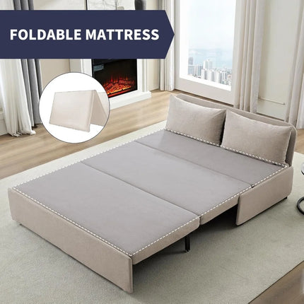 FurnitureZ l  Queen Size Modern Convertible Sleeper Sofas Beds for Bedroom