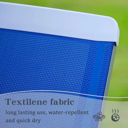 FurnitureZ l  Aluminum Patio Chaise Lounge Chair for Outdoor