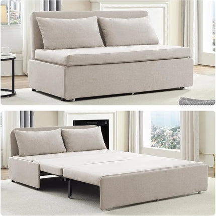 FurnitureZ l  Queen Size Modern Convertible Sleeper Sofas Beds for Bedroom