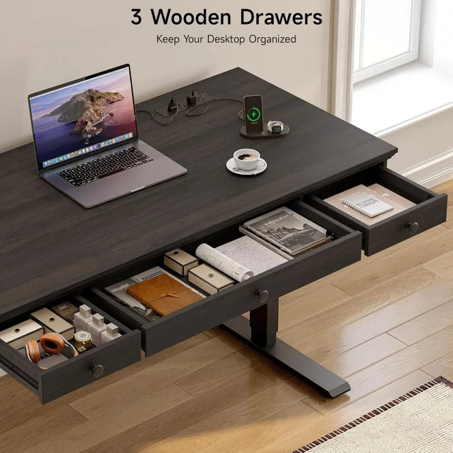 FurnitureZ l  55x23" Electric Height Adjustable Desk for Home Office