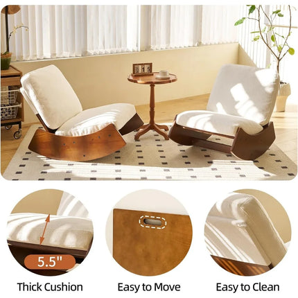 FurnitureZ l  Nursery Rocking Chair for Living Room, Bedroom