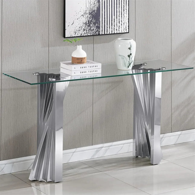FurnitureZ l  Modern Narrow Long Console Table for Living Room