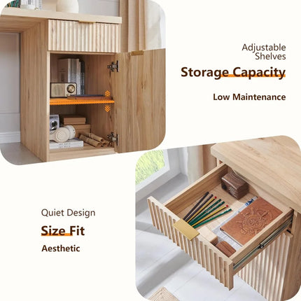 FurnitureZ l  60" Modern Executive Desk for Home Office