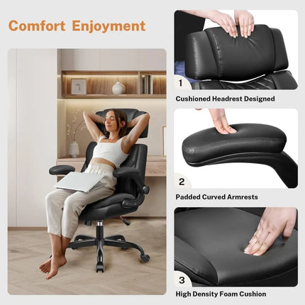 FurnitureZ l  Office Chair Flip Up Arms for Home Office
