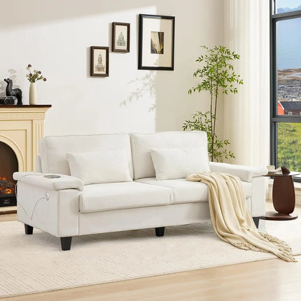 FurnitureZ l  Modern 2-Seater Sofa for Living Room