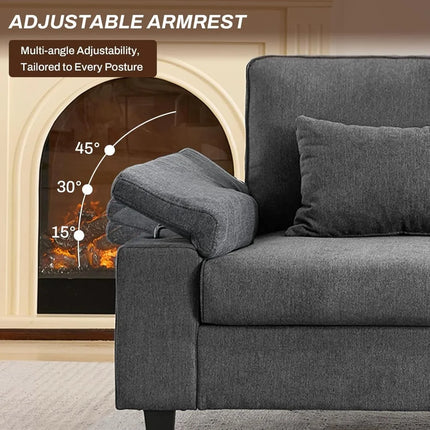 FurnitureZ l  Modern 2-Seater Sofa for Living Room