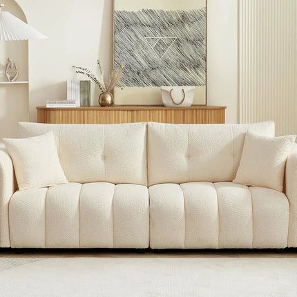 FurnitureZ l  91.5" Modern Boucle Sofas for Living Room