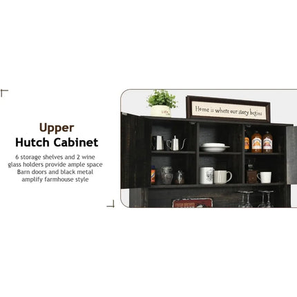 FurnitureZ l 72" Coffee Bar Cabinet for Dining Room