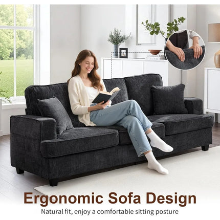 FurnitureZ l  89" Sofa Couch for Living Room