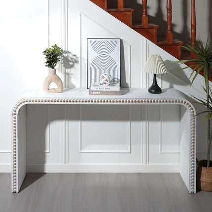 FurnitureZ l  64" Wooden Rectangular Sofa Table Series for Living Room