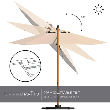 FurnitureZ l  Grand patio 10FT Patio Umbrella for Outdoor