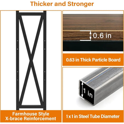 FurnitureZ l  Four-Tier Storage Bakers Rack for Kitchen, Dining Room