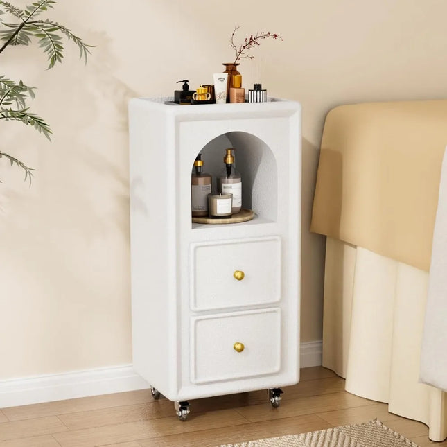 FurnitureZ l  Wooden Salon Cart for Dressing Room, Bedroom
