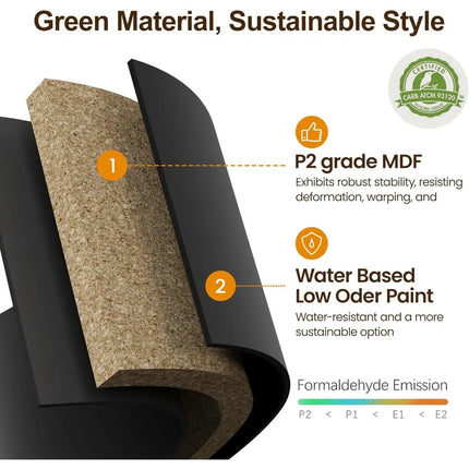 FurnitureZ l  Large 58" Sideboard Buffet Cabinet for Living Room, Dining Room