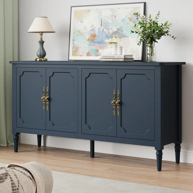 FurnitureZ l  Large Modern 58" Sideboard Buffet Cabinet for Living Room, Dining Room