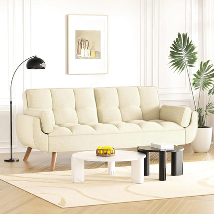 FurnitureZ l  2-in-1Modern Comfy Loveseat Convertible Sofa Bed for Living Room