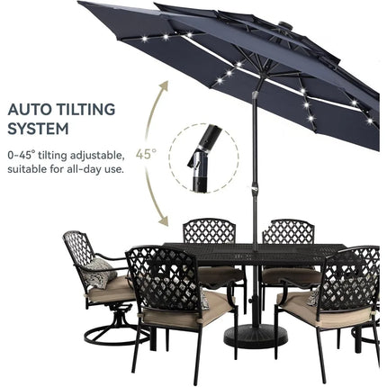 FurnitureZ l 10ft Outdoor Patio Umbrella