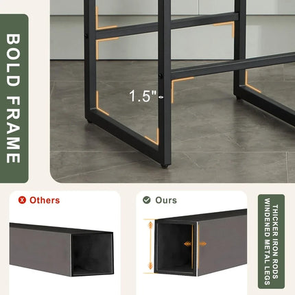 FurnitureZ l  Mid Century Modern Counter Height Bar Stools for Dining Room