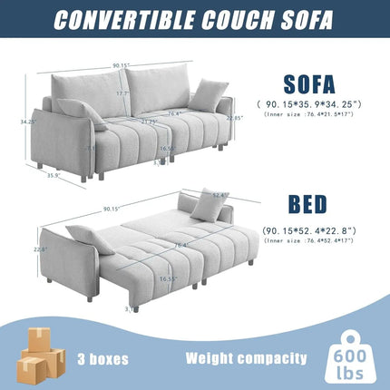 FurnitureZ l  Sleeper Sofa Bed Convertible Couch for BedRoom