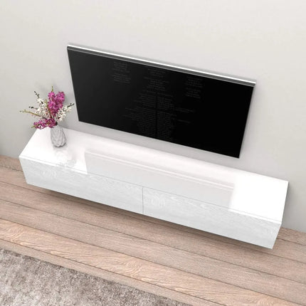 FurnitureZ l  Modern Wall-Mounted TV Stand for Living Room, Bedroom