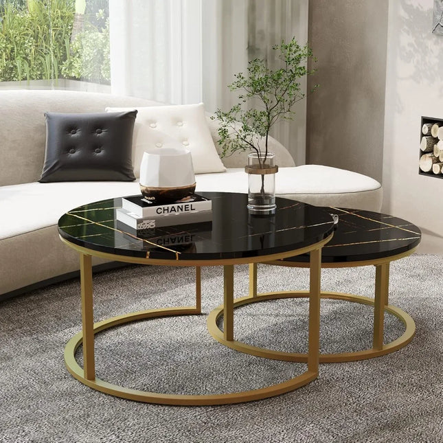 FurnitureZ l  Modern Nesting Coffee Tables Set for Living Room