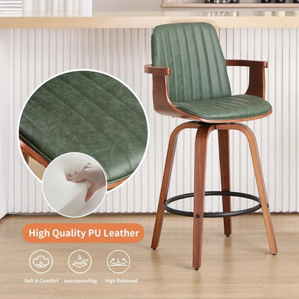 FurnitureZ l  Counter Height Bar Stools Set of 2 for Dining Room