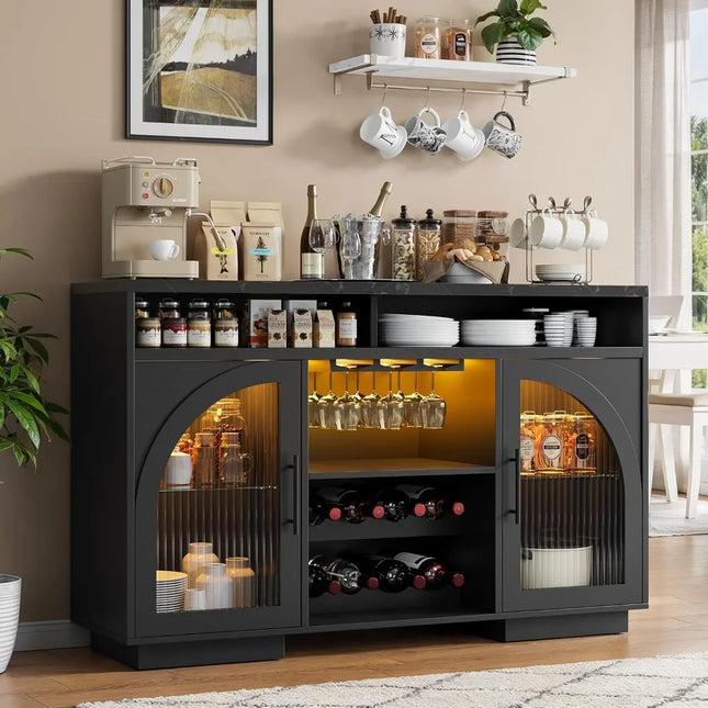 FurnitureZ l  54" Sideboard Buffet Cabinet for Dining Room