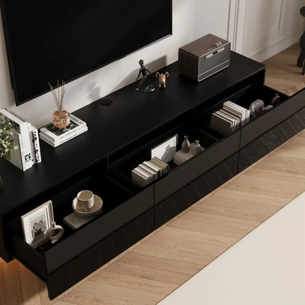 FurnitureZ l  63 Inch Wide Floating TV Stand for Living Room, Bedroom