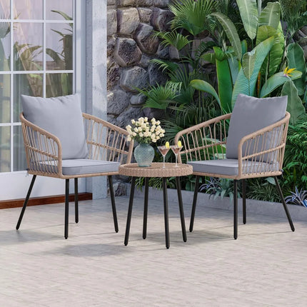 FurnitureZ l  3 Pieces Outdoor Bistro Set