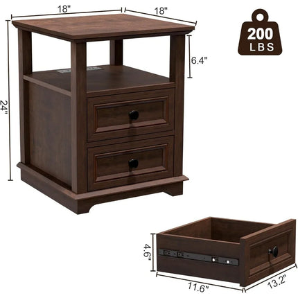 FurnitureZ l  18” End Table for Living Room