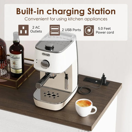 FurnitureZ l  Large 63" Wood Sideboard Buffet for Dining Room, Kitchen