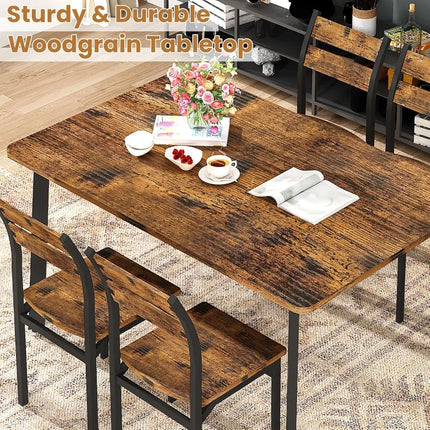 FurnitureZ l  Dining Table Set for 4 for Dining Room