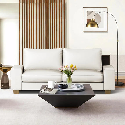 FurnitureZ l  Mid Century Modern Comfy Loveseat Sofa for Living Room