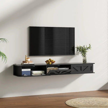 FurnitureZ l  Floating TV Stand for Living Room, Bedroom
