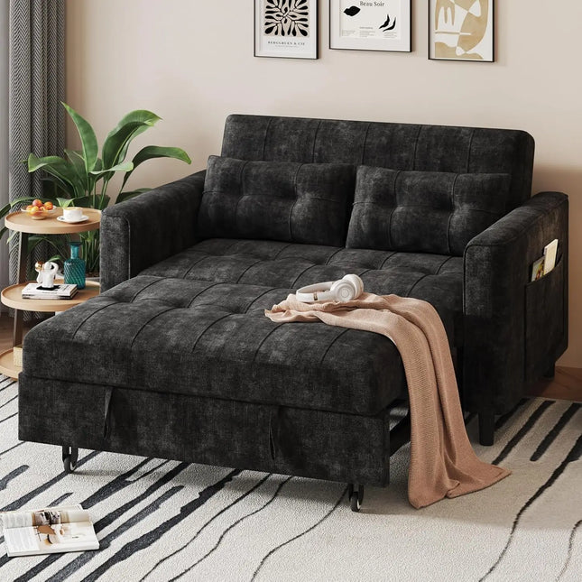 FurnitureZ l  3 in 1 Convertible Sleeper Sofa Bed for Bedroom