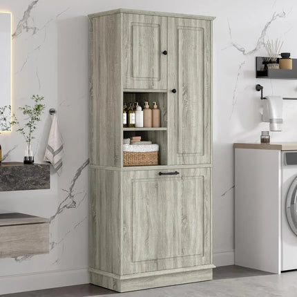 FurnitureZ l  Tall Storage Cabinet for Bathroom